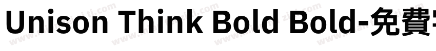 Unison Think Bold Bold字体转换